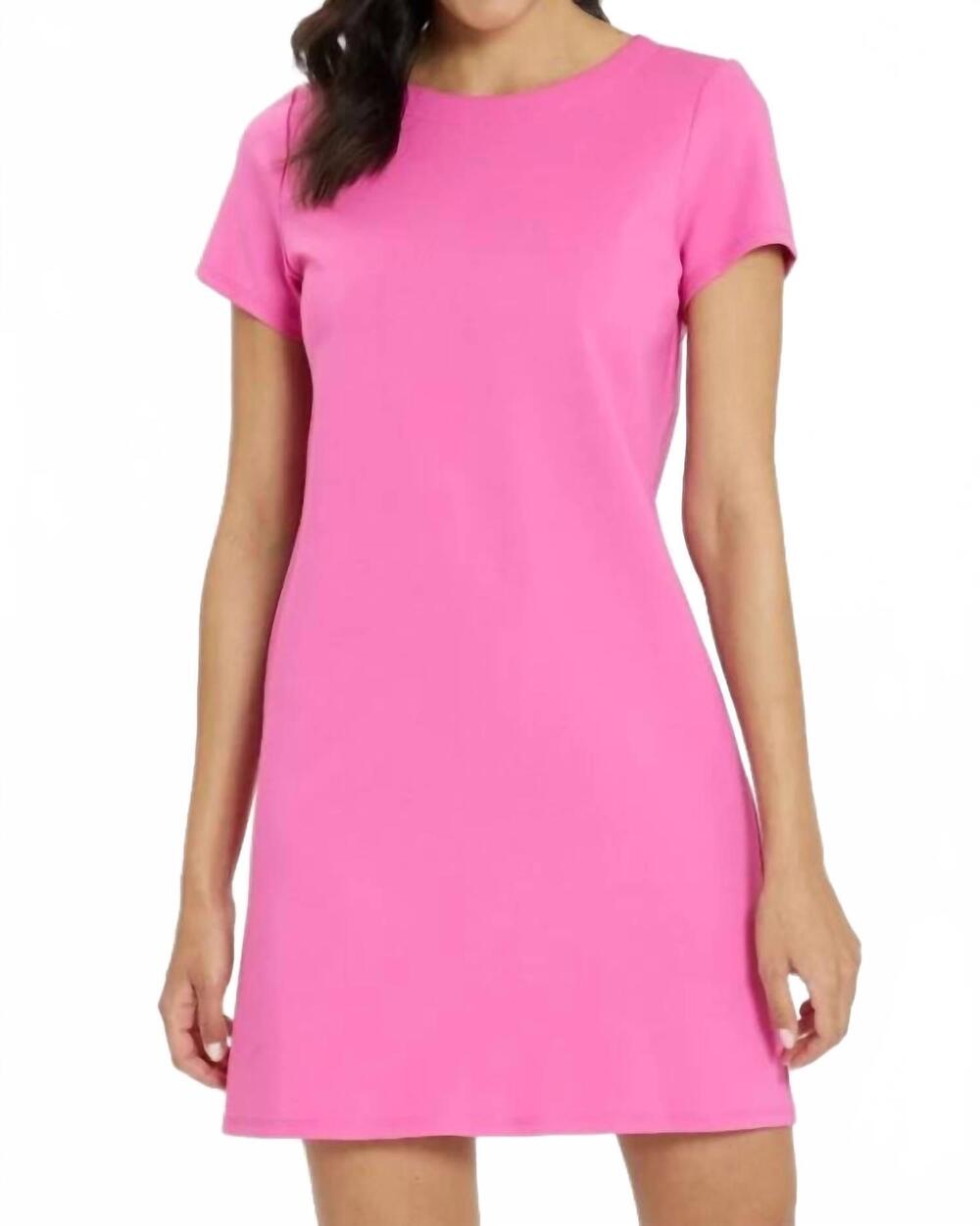 NEW JUDE CONNALLY ella ponte dress in peony pink
